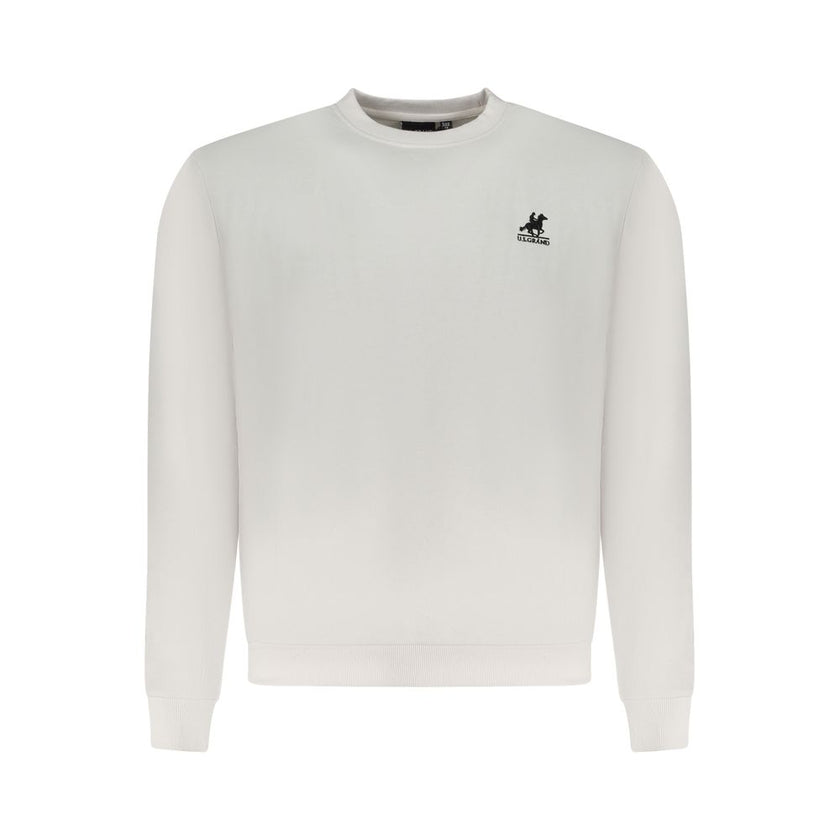 U.S. Grand Polo Weißes Baumwoll-Sweatshirt für Herren
