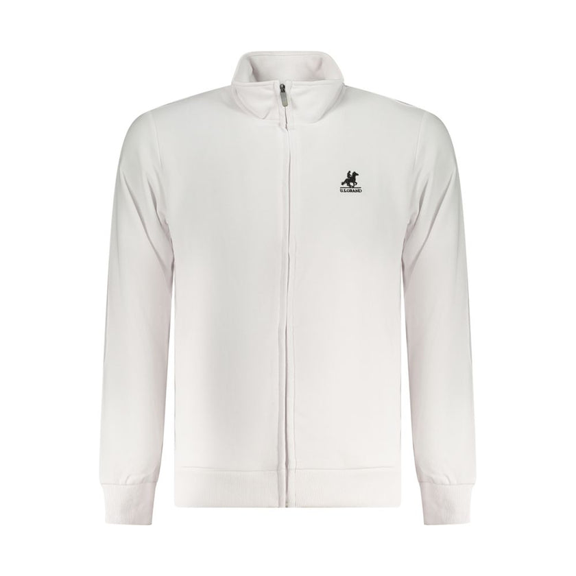 U.S. Grand Polo Weißes Herren-Sweatshirt aus Baumwolle