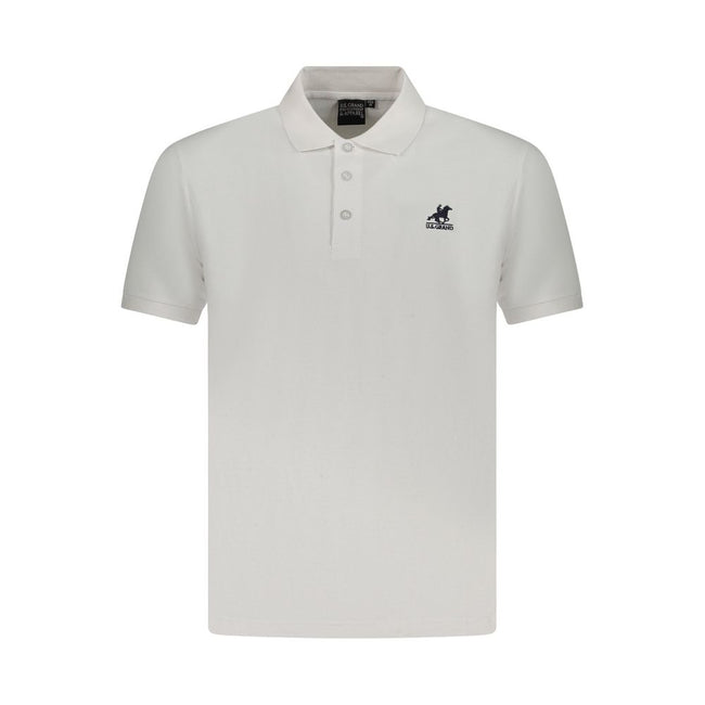 U.S. Grand Polo Weißes Poloshirt aus Baumwolle für Herren