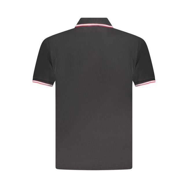 U.S. Grand Polo Schwarzes Herren-Poloshirt aus Baumwolle