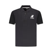 U.S. Grand Polo Schwarzes Baumwoll-Poloshirt für Herren