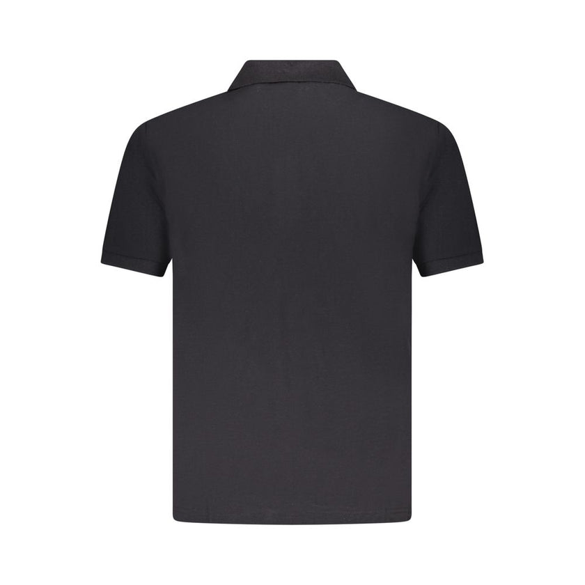 U.S. Grand Polo Schwarzes Baumwoll-Poloshirt für Herren
