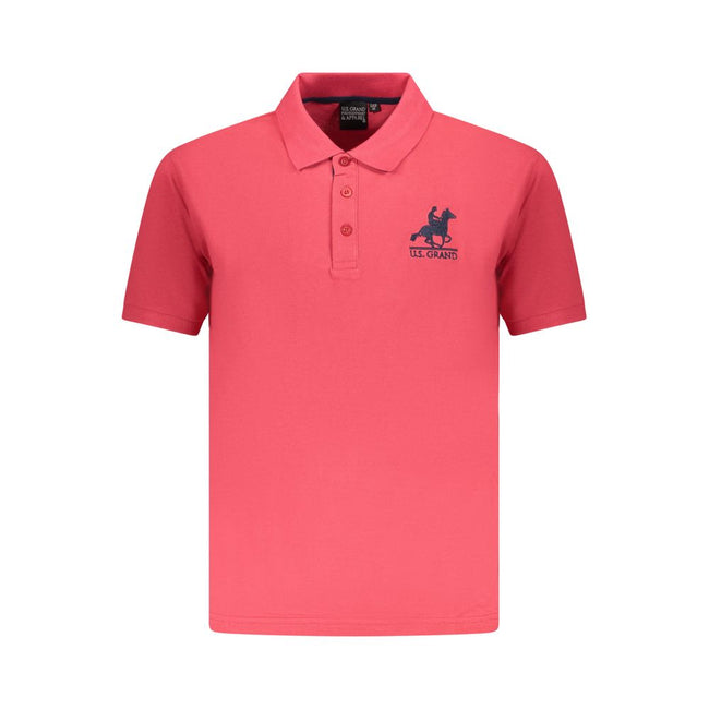 U.S. Grand Polo Rotes Herren-Poloshirt aus Baumwolle