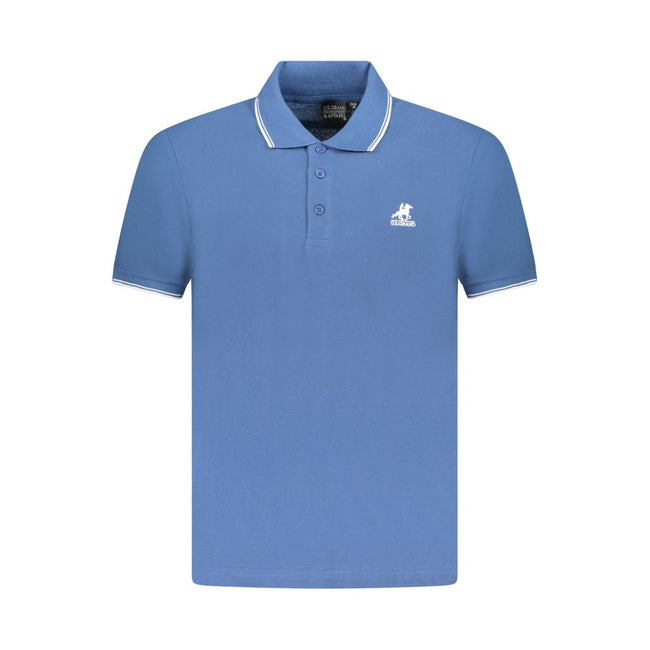 U.S. Grand Polo Blaues Baumwoll-Poloshirt für Herren