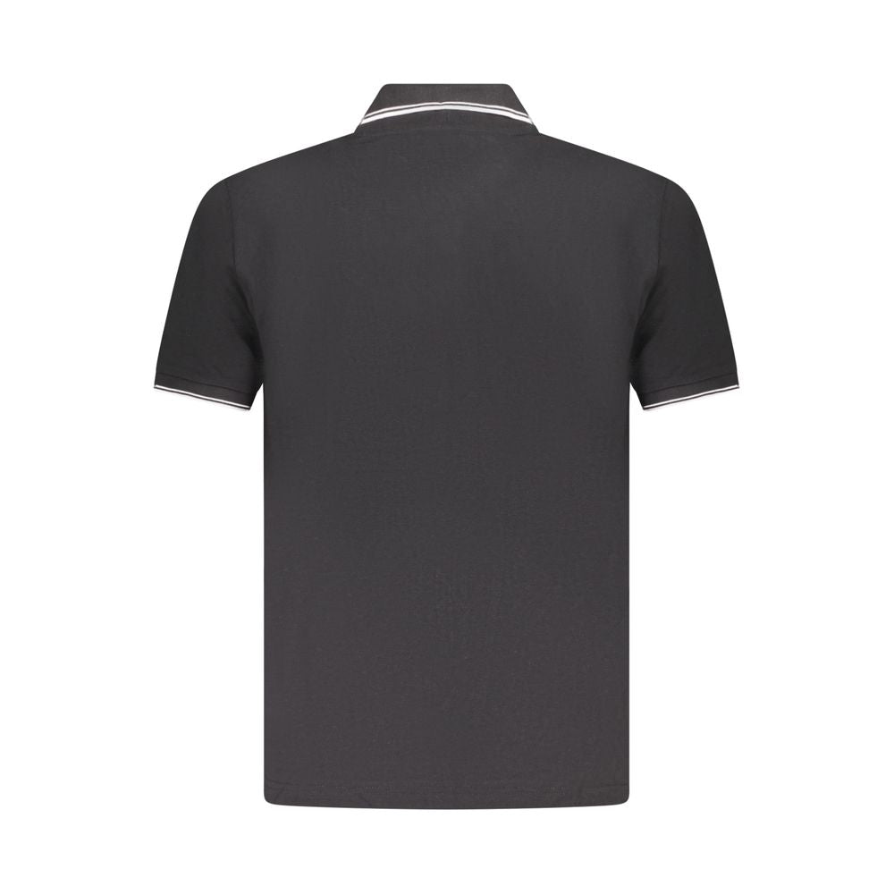 U.S. Grand Polo Schwarzes Herren-Poloshirt aus Baumwolle