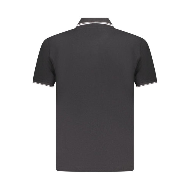 U.S. Grand Polo Schwarzes Herren-Poloshirt aus Baumwolle