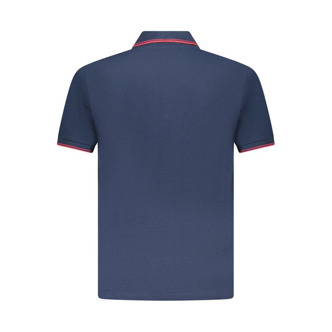 U.S. Grand Polo Blaues Herren-Poloshirt aus Baumwolle