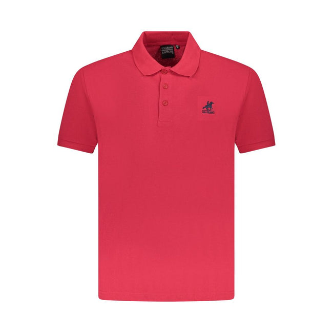 U.S. Grand Polo Rotes Herren-Poloshirt aus Baumwolle