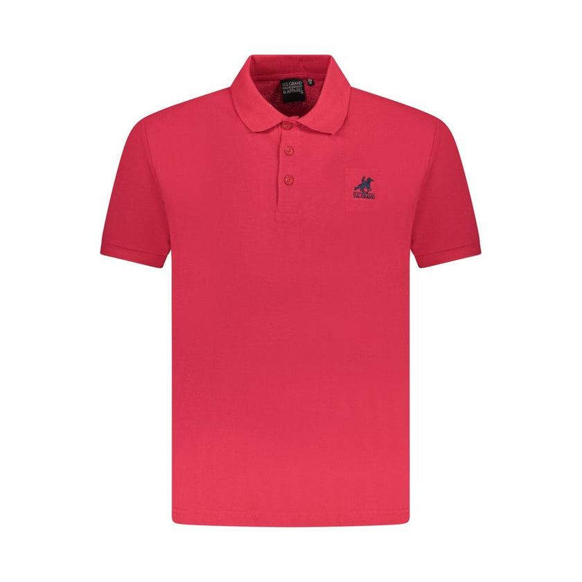 U.S. Grand Polo Rotes Herren-Poloshirt aus Baumwolle