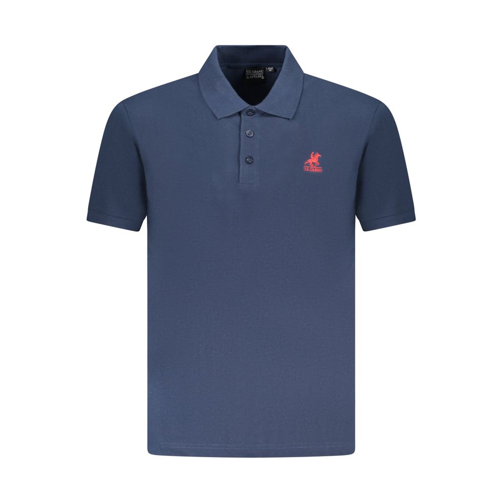 U.S. Grand Polo Blaues Baumwoll-Poloshirt für Herren