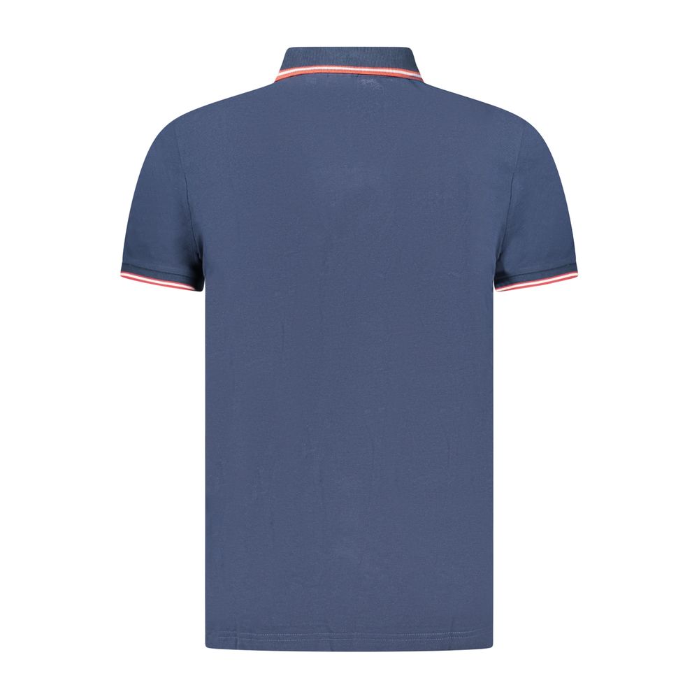 U.S. Grand Polo Blaues Baumwoll-Poloshirt für Herren