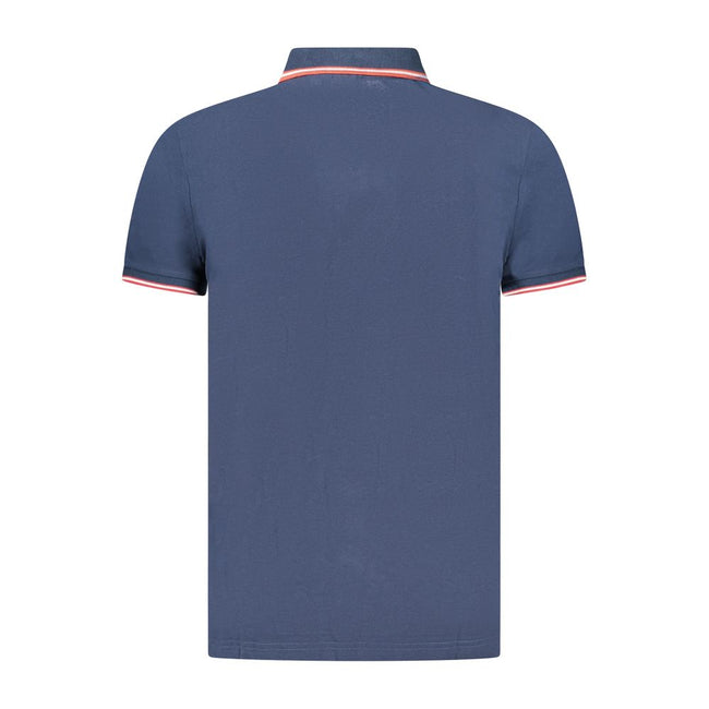 U.S. Grand Polo Blaues Baumwoll-Poloshirt für Herren