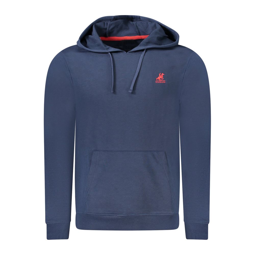 U.S. Grand Polo Blauer Baumwoll-Kapuzenpullover für Herren
