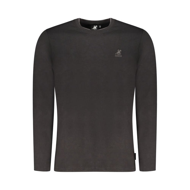 U.S. Grand Polo Schwarzes Baumwoll-T-Shirt für Herren