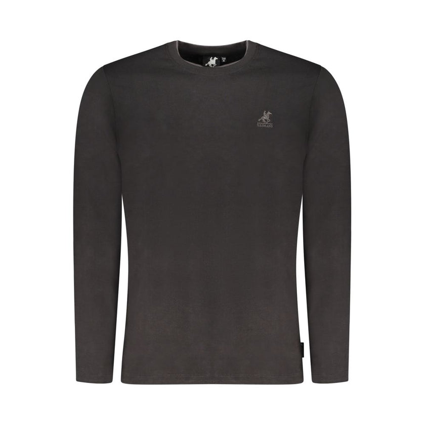 U.S. Grand Polo Schwarzes Baumwoll-T-Shirt für Herren