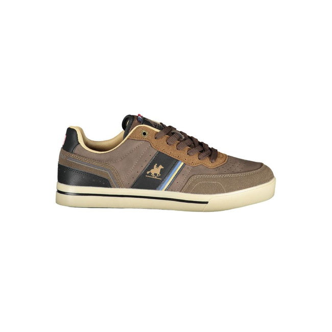 U.S. Grand Polo Marrone Polyurethan-Sneaker für Herren