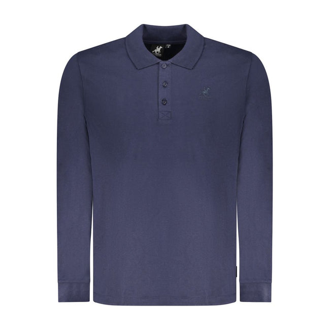 U.S. Grand Polo Blu Cotton Herren Poloshirt