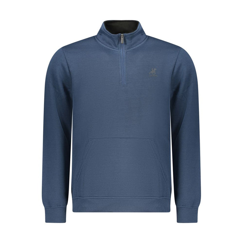 U.S. Grand Polo Blaues Herren-Sweatshirt aus Polyester