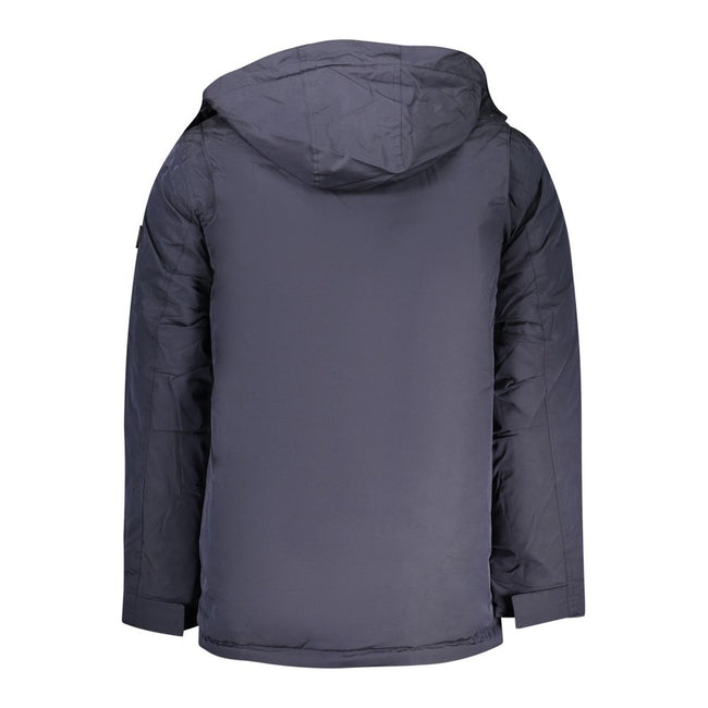 U.S. Grand Polo Blauer Herren-Parka aus Polyester