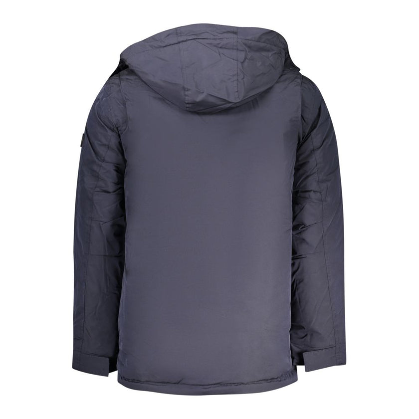 U.S. Grand Polo Blauer Herren-Parka aus Polyester