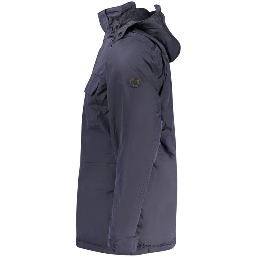 U.S. Grand Polo Blauer Herren-Parka aus Polyester