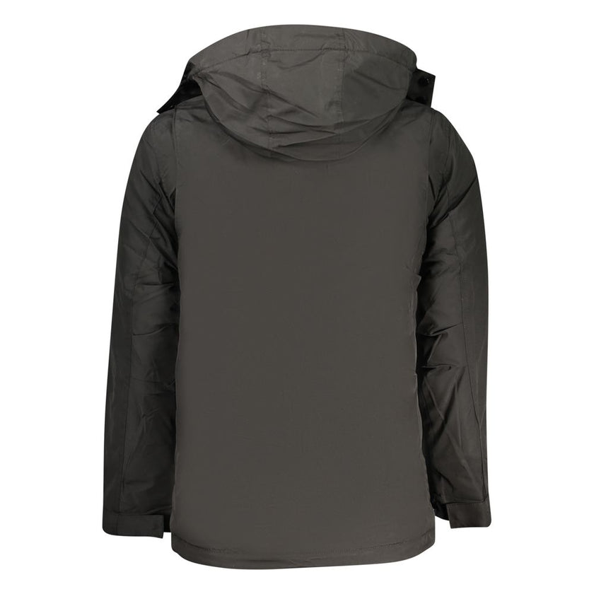 U.S. Grand Polo Schwarze Polyester Herrenjacke
