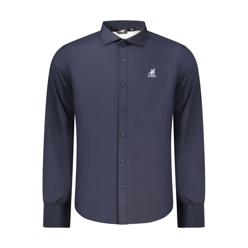 U.S. Grand Polo Blaues Denim-Hemd