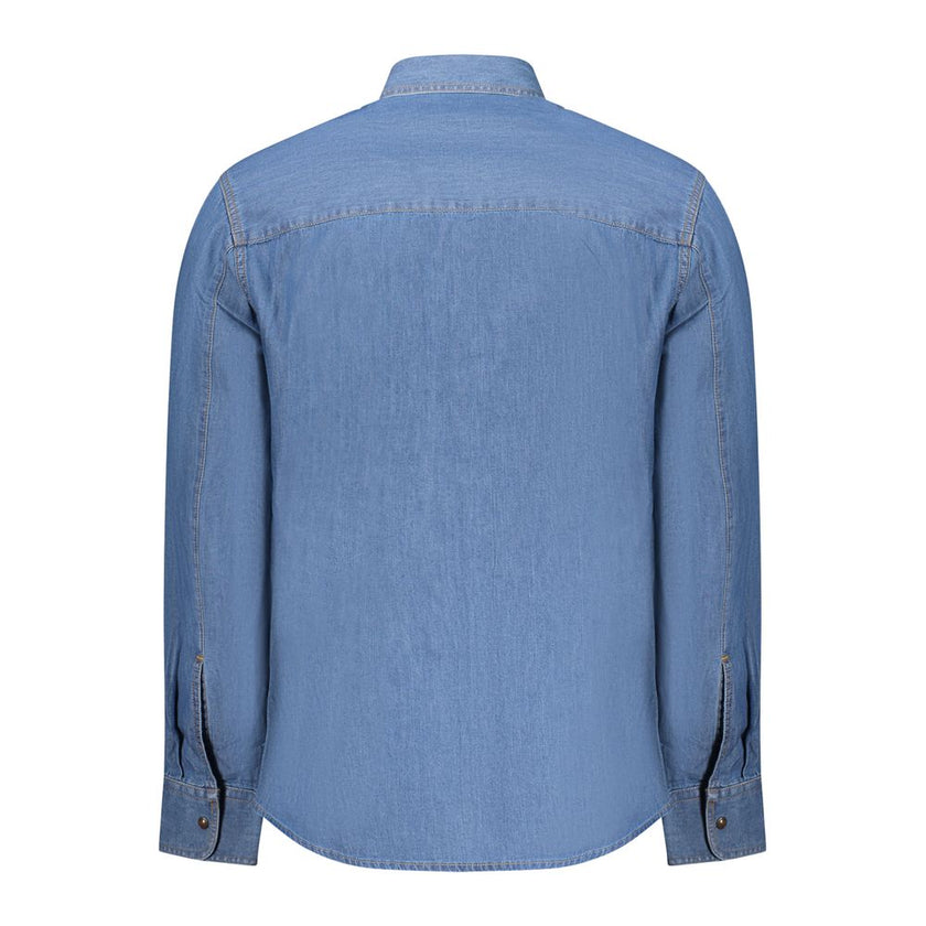 U.S. Grand Polo Blaues Denim-Hemd