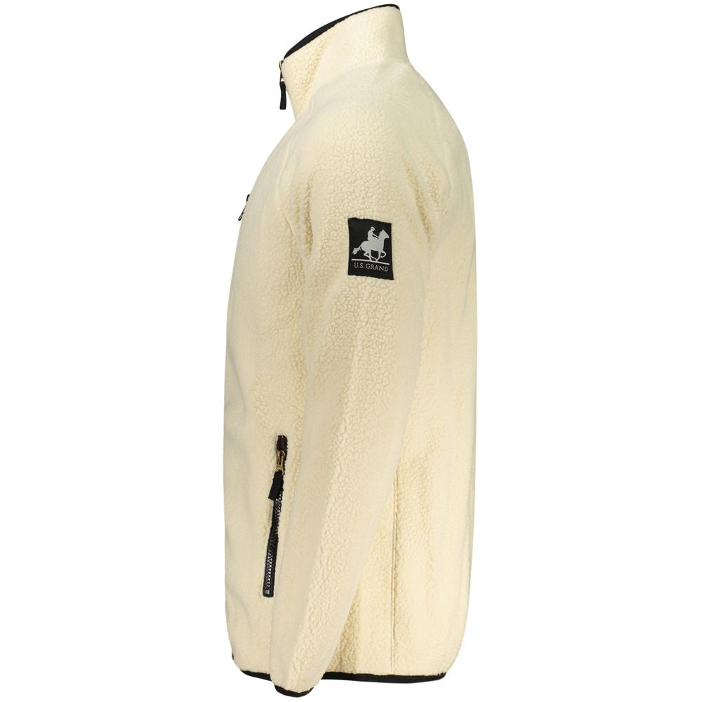 U.S. Grand Polo Weißes Sweatshirt aus Polyester für Herren