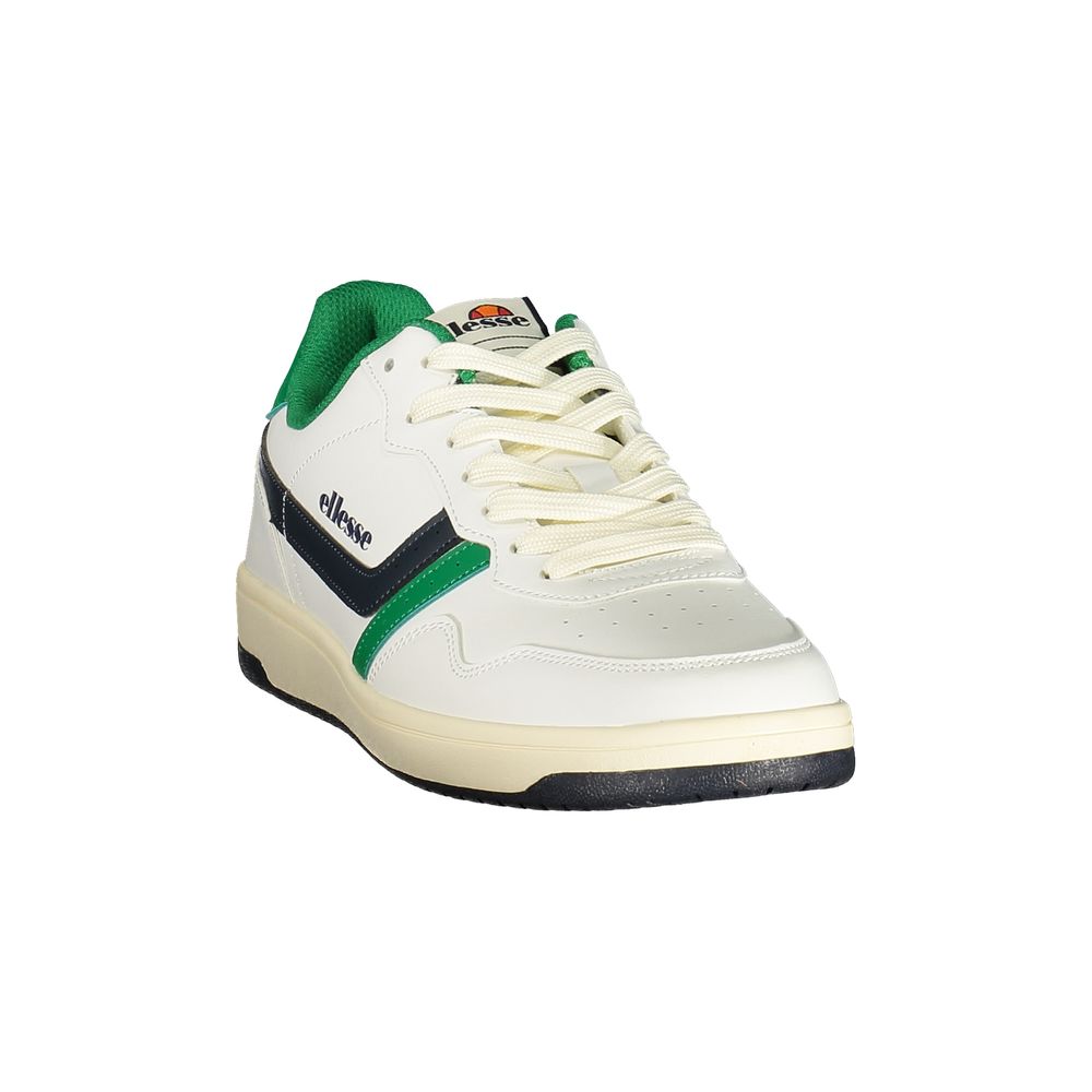 Ellesse White Polyester Athletic Style Sneakers