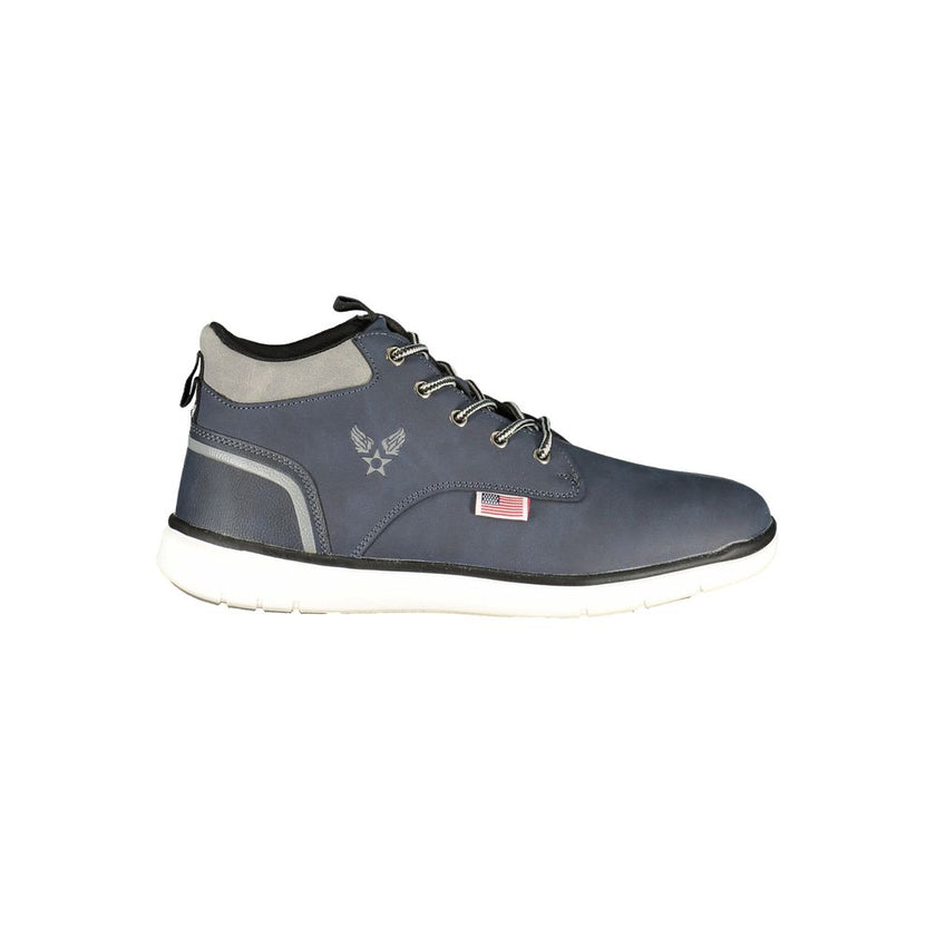 Avirex Blaue Ankle Boots aus Polyester