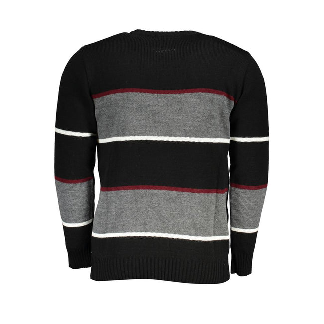 U.S. Grand Polo Schwarzer Herrenpullover aus Acryl