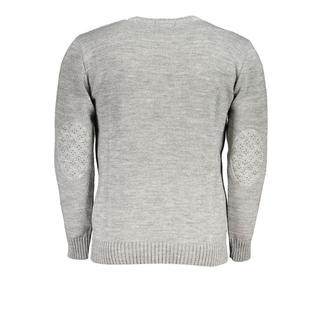 U.S. Grand Polo Grauer Strickpullover mit Rollkragen