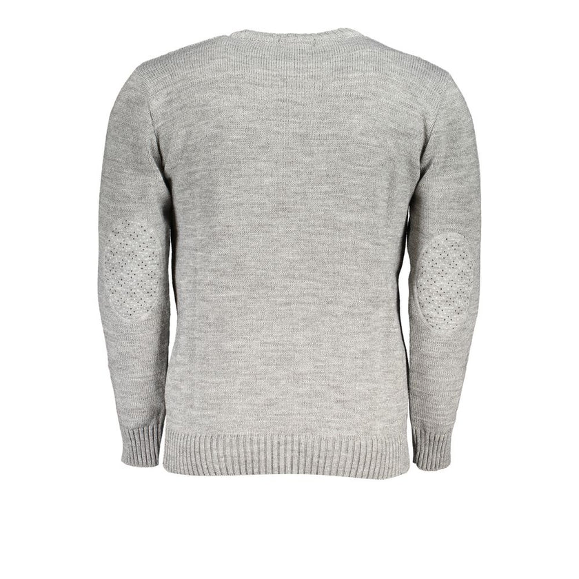 U.S. Grand Polo Grauer Strickpullover mit Rollkragen