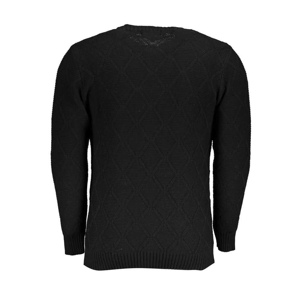 U.S. Grand Polo Schwarzer Herrenpullover aus Acryl