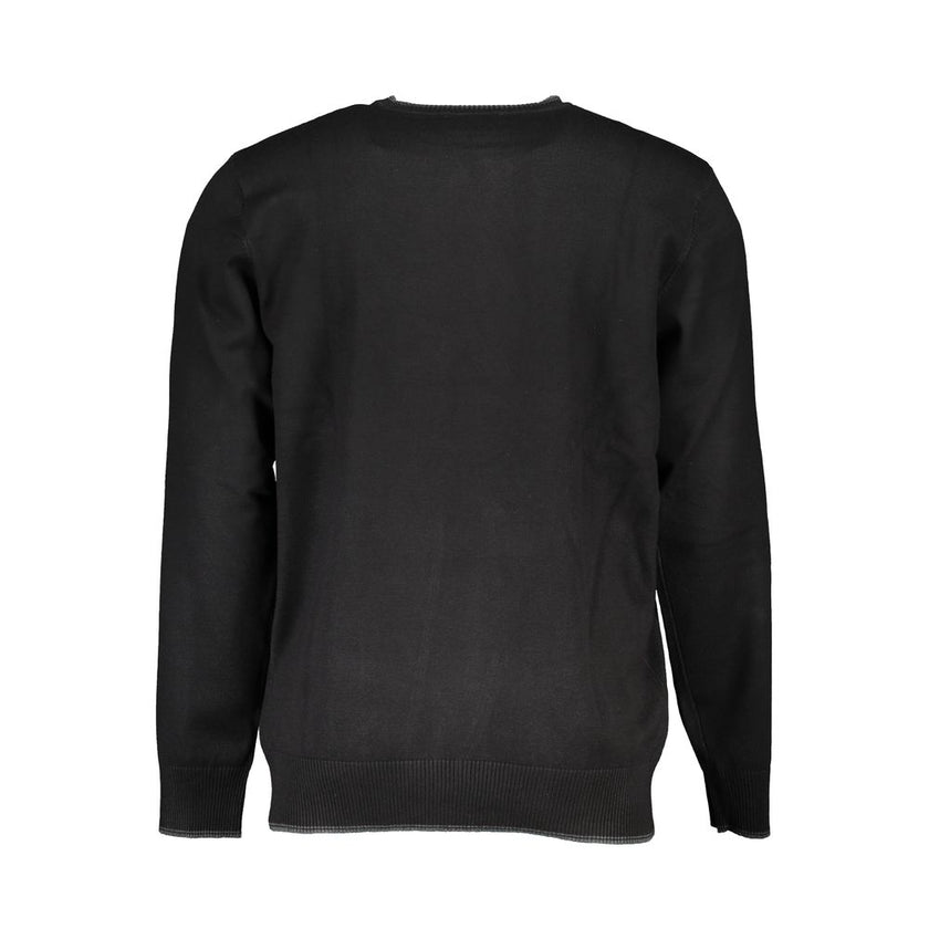 U.S. Grand Polo Schwarzer Nylon-Sweatshirt
