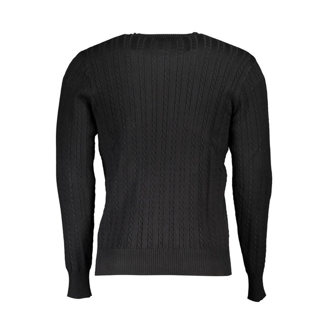 U.S. Grand Polo Schwarzer Nylon-Sweatshirt
