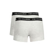 Trussardi Grigio Herren-Boxershorts aus Baumwolle