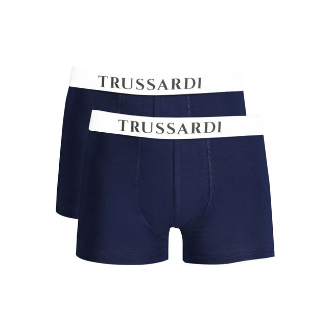 Trussardi Blu Cotton Herren Unterwäsche