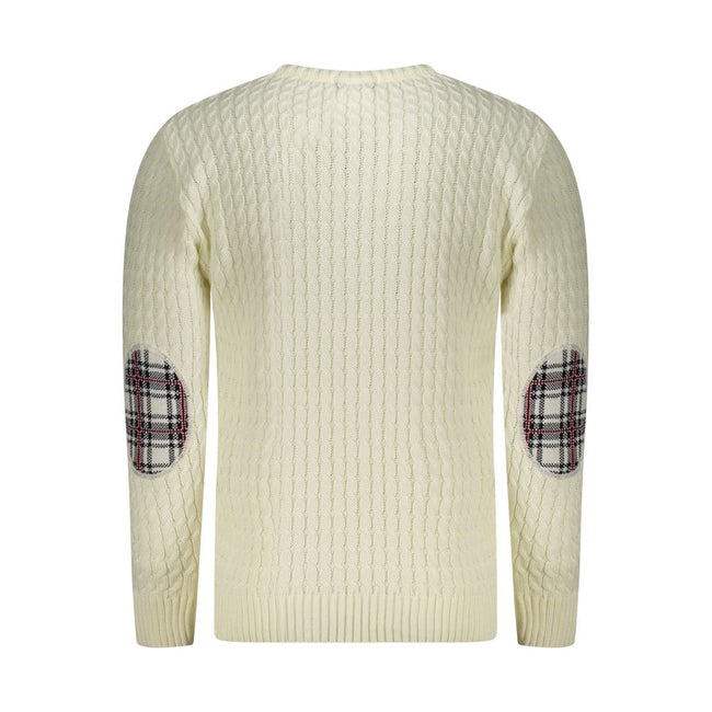 U.S. Grand Polo Bianco Herren-Pullover aus Acryl