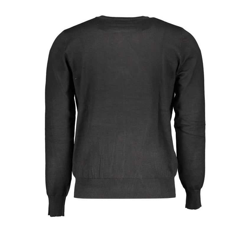U.S. Grand Polo Schwarzer Herrenpullover aus Viskose