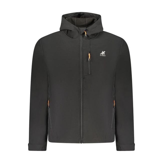 U.S. Grand Polo Schwarze Polyester Herrenjacke