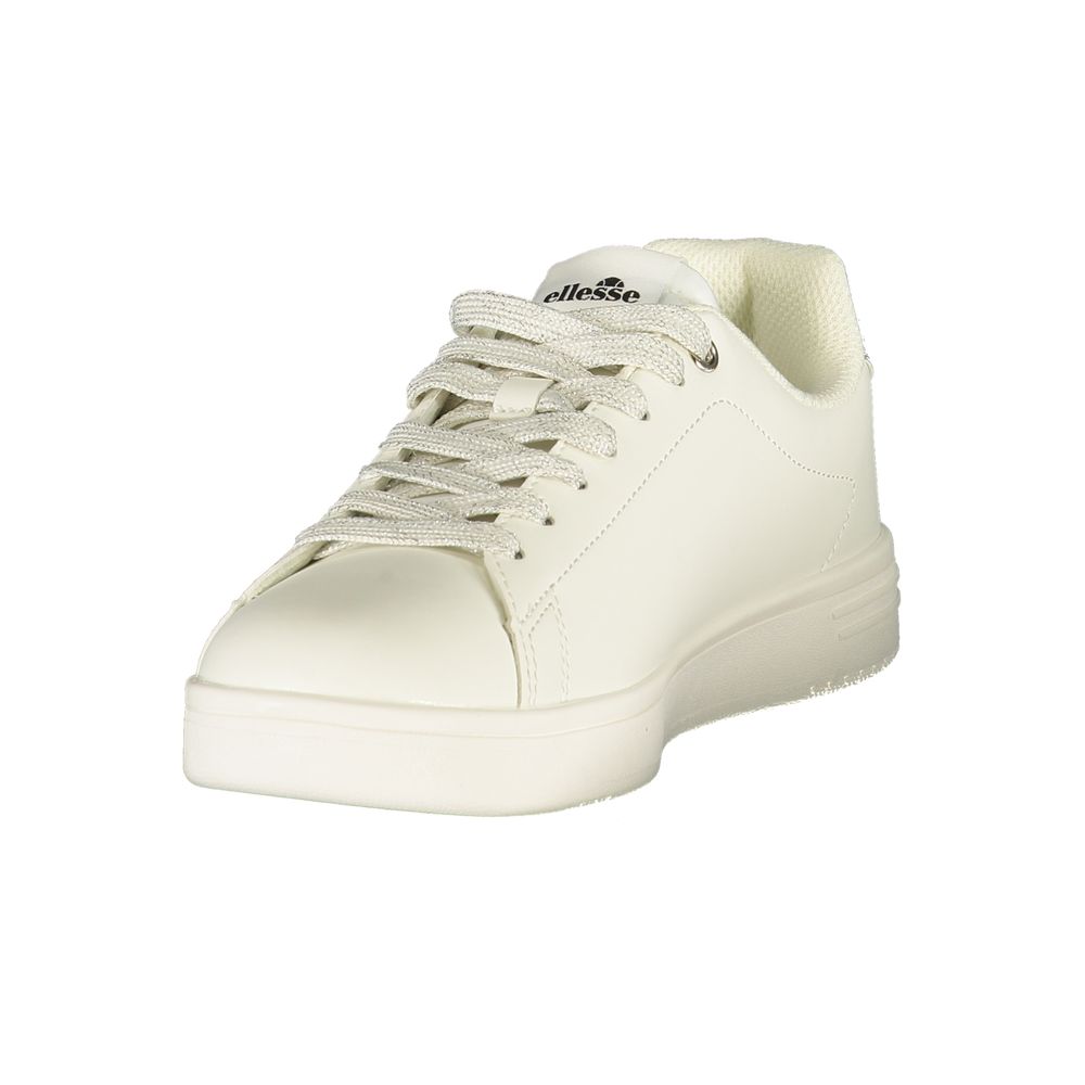 Ellesse White Polyester Athletic Style Sneakers