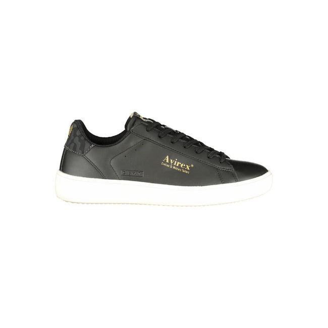 Avirex Schwarzer Sneaker aus Polyurethan für Herren