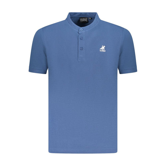 U.S. Grand Polo Blaues Baumwoll-Poloshirt für Herren