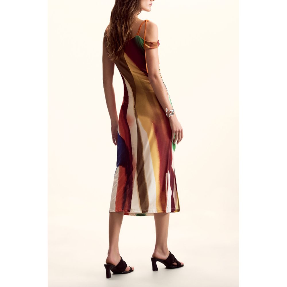 Desigual Damenkleid aus Marrone-Polyester