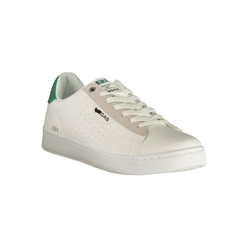 Gas Weißer Herren-Sneaker aus Polyurethan
