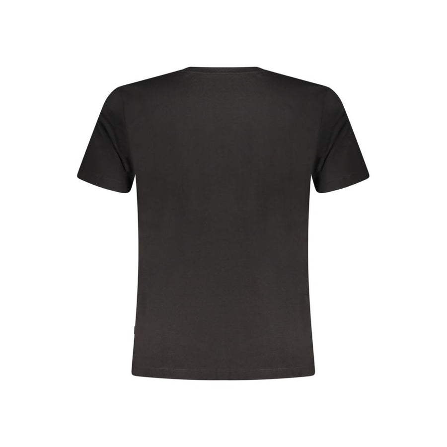 Guess Jeans Schwarzes Herren-T-Shirt aus Bio-Baumwolle