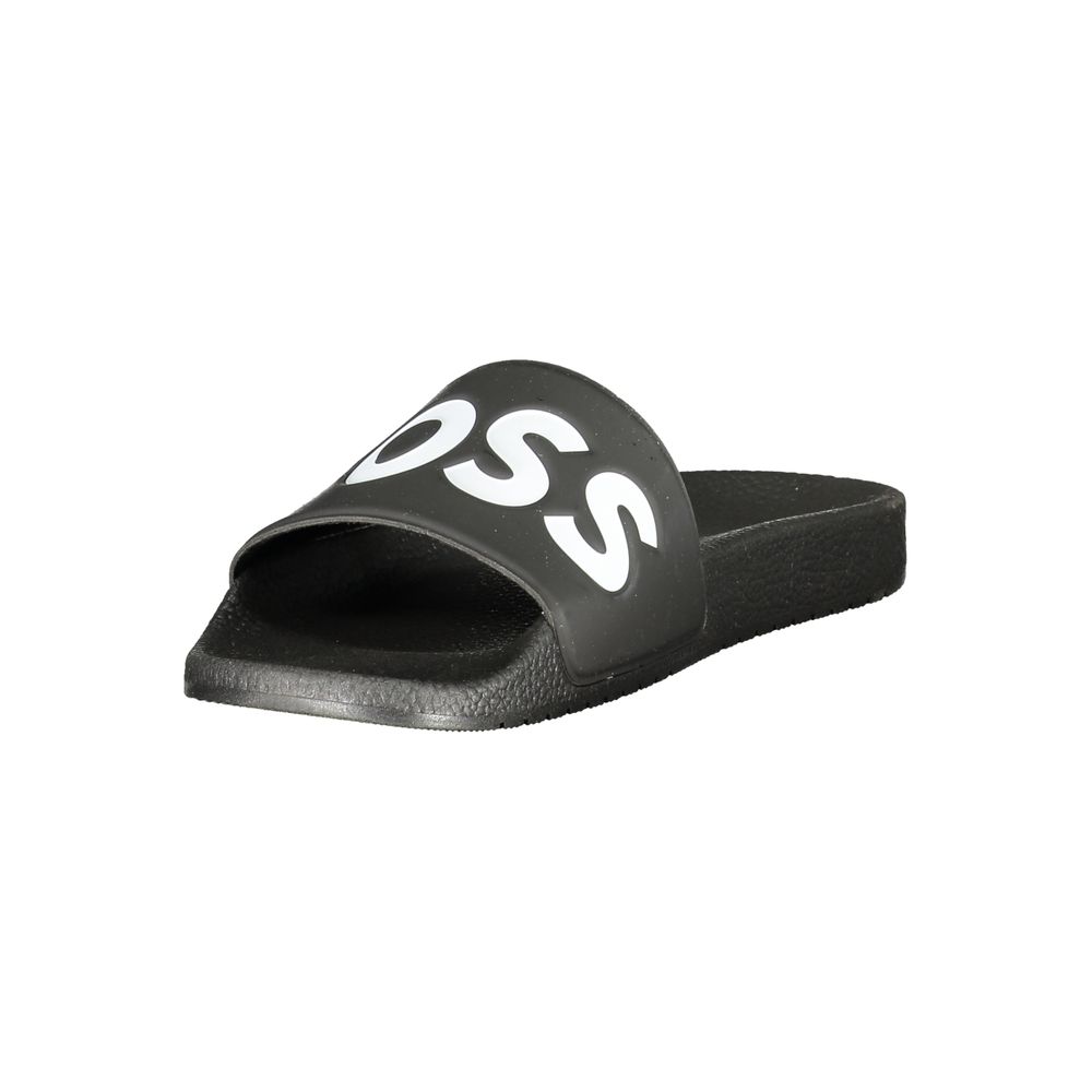 Hugo Boss Men's Black Polyurethane Loafers