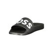 Hugo Boss Schwarze Herren-Slipper aus Polyurethan